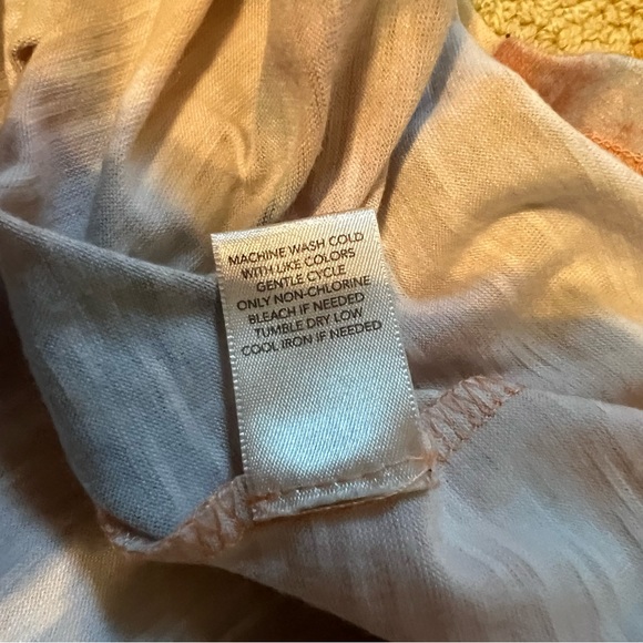 Christopher & Banks 3/4 length sleeves blues and yellows Top - Picture 7 of 10